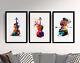 Violin Paintings Set Of Three Watercolour Art Print Music Instrument Poster