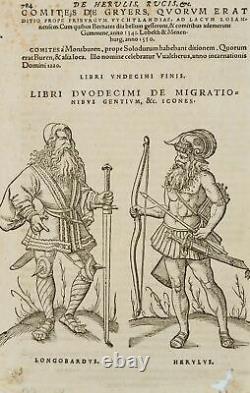 W. LAZIUS (1514-1565), Longobardus & Herulus, 1557, Woodcut