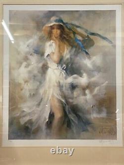 Willem Haenraets Limited Edition Print Pigeons signed framed 85 x 62cm