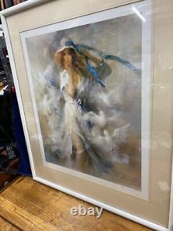 Willem Haenraets Limited Edition Print Pigeons signed framed 85 x 62cm