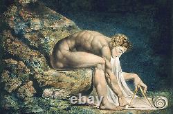 William Blake Newton (1795) Painting Poster Art Print Gift Isaac Newton