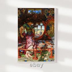 William Holman Hunt The Lady of Shalott (1905) Poster Art Print Painting Gift