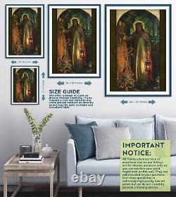 William Holman Hunt The Light of The World (1856) Poster, Art Print, Painting