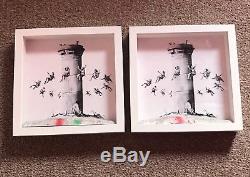 X2 BANKSY ORIGINAL BOX SET Prints Walled Off Hotel With Resident Cards & Receipt