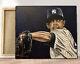 Yankee Mariano Rivera Artist Signed Canvas Giclée Painting 16 X 20