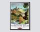 Yorkshire Dales Vintage Travel Poster, British Railways Illustration, English