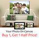 Your Photo On Personalised Box Canvas Art Large + Extra Large Picture Sizes