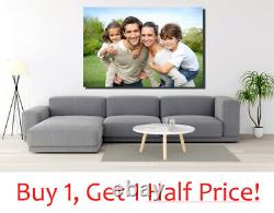 Your Photo On Personalised Box Canvas Art LARGE + EXTRA LARGE PICTURE SIZES