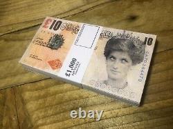 1000 £ de billets de dix livres 'Di-faced' de Banksy, 100 x billets de dix livres de la princesse Diana de Banksy