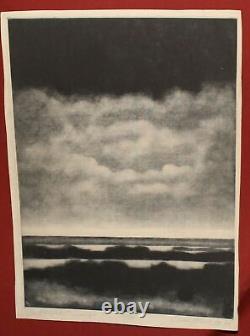 1984 Impression Paysage Marin, Signé