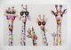 6 Girafes Amusantes Et Joyeuses Art Reproduit Sur Une Toile En Papier Image ImprimÉe Art Mural