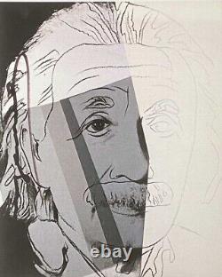 ANDY WARHOL Lithographie signée d'Albert Einstein, édition limitée # 34/100