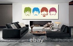 ART SUR TOILE DES BEATLES Imprimé prêt à accrocher IMAGE TOILE ENCADRÉE