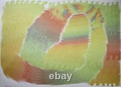 AY-O Sérigraphie lithographique originale signée Art Print Rainbow un coup d'anniversaire