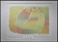 AY-O Sérigraphie lithographique originale signée Art Print Rainbow un coup d'anniversaire