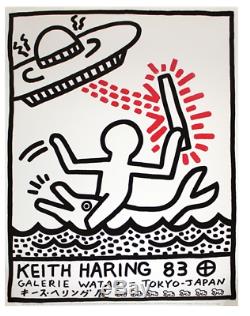 Affiche D'exposition De Keith Haring Original Galerie Watari, 1983