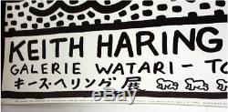 Affiche D'exposition De Keith Haring Original Galerie Watari, 1983