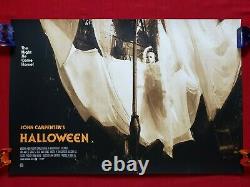 Affiche De Cinéma Originale D'halloween Mondo Jock Art Print Quad Variante Michael Myers