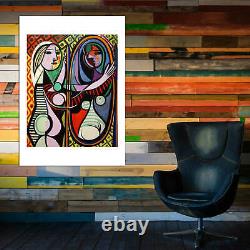 Affiche d'art mural de Pablo Picasso : La fille devant le miroir