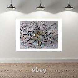 Affiche d'art mural de l'arbre en fleurs de pommier de Piet Mondrian