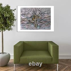 Affiche d'art mural de l'arbre en fleurs de pommier de Piet Mondrian