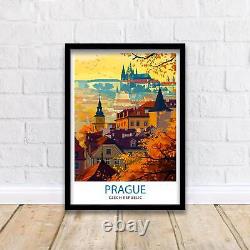 Affiche de voyage de Prague, République Tchèque