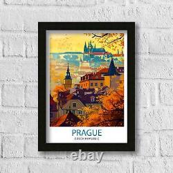 Affiche de voyage de Prague, République Tchèque