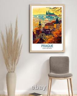 Affiche de voyage de Prague, République Tchèque