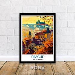 Affiche de voyage de Prague, République Tchèque