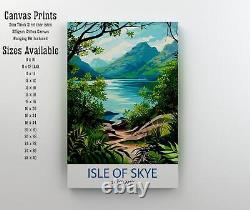 Affiche de voyage de l'île de Skye