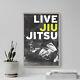 Affiche Motivationnelle De Jiu-jitsu 12 Live Jiu Jitsu Art Imprimé Citation Bjj