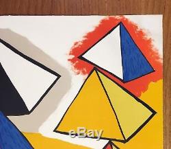 Alexander Calder Lithographie Originale Hommage À Euclid Signée Et Numérotée