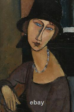 Amedeo Modigliani Jeanne Hebuterne (1917) Peinture Affiche Imprimer Cadeau D'art