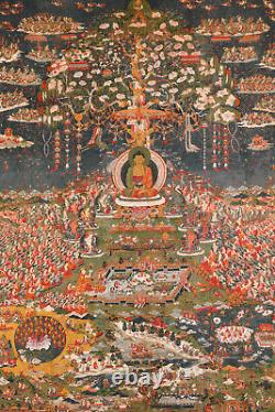 Amitabha le Bouddha de la Terre Pure de l'Ouest (1700) Affiche d'Art Imprimée Sukhavati
