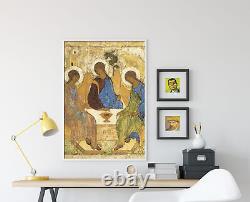 Andrei Rublev Trinity Trois Icônes (1425) Peinture Photo Affiche Impression Art