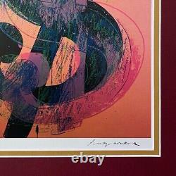 Andy Warhol Argent $ Imprimé Vintage Signé Matted Et Encadré
