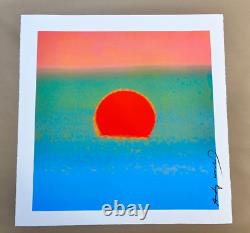 Andy Warhol Coucher de soleil 1972 Pl. Sign Ltd Ed Print 22.3 X 22.3 po. Un sur 50