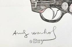 Andy Warhol Crayon De Couleur Sur Papier Épais Dessiné Et Signé À La Main