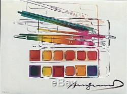 Andy Warhol Ii. 288 Aquarelle Paintkit Avec Pinceaux I 1982 Signé Voir En Direct