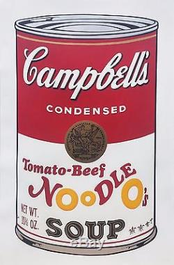 Andy Warhol Ii. 61 Campbell's Soup II Tomates Boeuf Nouilles O's 1969 Signé