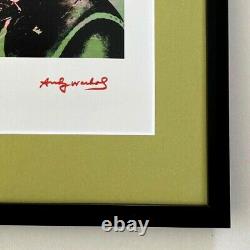 Andy Warhol Impressionnant 1984 Signé Chris Evert Imprimé Pour Être Encadré 11x14