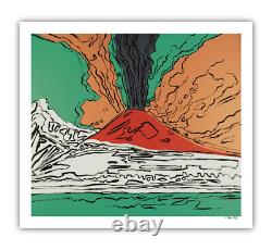 Andy Warhol Lithographie Art Print Vesuvius Green en taille originale sur papier vergé