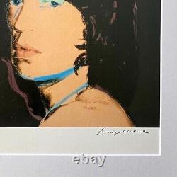 Andy Warhol Mick Jagger Signã© Vintage Imprimã© Mat Et Encadré