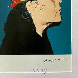 Andy Warhol R. C. Gorman Signé Vintage Imprimé En 11x14 Mat Cadre Prêt