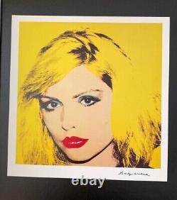 Andy Warhol Vintage 1984 Debbie Harry Affiche Signée Montée et Encadrée