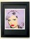 Andy Warhol Vintage 1984 Debbie Harry Print Signé Monté Dans 11x14 Board ^