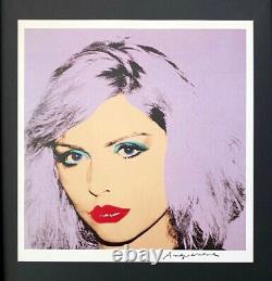 Andy Warhol Vintage 1984 Debbie Harry Print Signé Monté Dans 11x14 Board ^