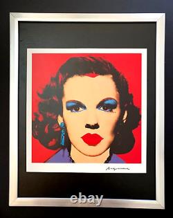 Andy Warhol Vintage 1984 Judy Garland Imprimé Signé Monté Et Encadré