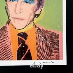 Andy Warhol Vintage 1984 Leo Castelli Imprimé Signé Monté Dans Un Tableau 11x14