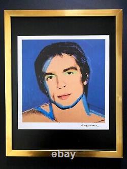 Andy Warhol Vintage 1984 Rudolf Nureyev Imprimé Signé Monté Et Encadré